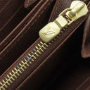 ルイヴィトン LOUIS VUITTON ジッピーウォレット M42616 ブラウン モノグラムキャンバス 長財布 ゴールド金具 茶 ラウンドファスナー