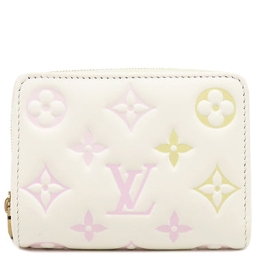 ルイヴィトン LOUIS VUITTON ポルトフォイユ ルー M11909 ホワイト レザー 二つ折り財布 ゴールド金具 コンパクト ウォレット