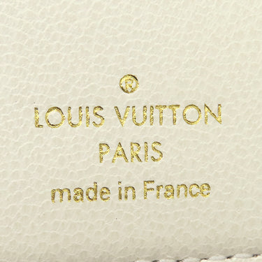 ルイヴィトン LOUIS VUITTON ポルトフォイユ ルー M11909 ホワイト レザー 二つ折り財布 ゴールド金具 コンパクト ウォレット