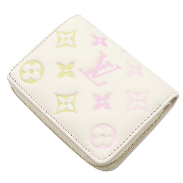 ルイヴィトン LOUIS VUITTON ポルトフォイユ ルー M11909 ホワイト レザー 二つ折り財布 ゴールド金具 コンパクト ウォレット