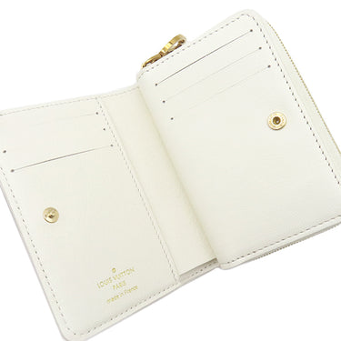 ルイヴィトン LOUIS VUITTON ポルトフォイユ ルー M11909 ホワイト レザー 二つ折り財布 ゴールド金具 コンパクト ウォレット