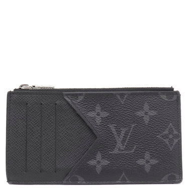 ルイヴィトン LOUIS VUITTON コインカード ホルダー M30271 ノワール タイガ モノグラムエクリプス コインケース シルバー金具 黒 タイガラマ フラグメントケース