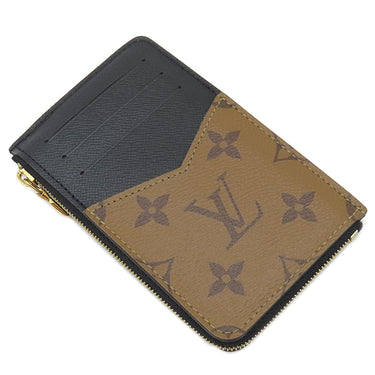 ルイヴィトン LOUIS VUITTON ポルト カルト レクト ヴェルソ M81303 モノグラムリバース モノグラムキャンバス モノグラムリバースキャンバス カードケース ゴールド金具 フラグメントケース コインケース