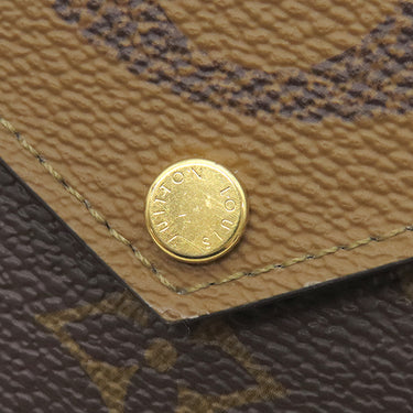 ルイヴィトン LOUIS VUITTON ポルト カルト レクト ヴェルソ M81303 モノグラムリバース モノグラムキャンバス モノグラムリバースキャンバス カードケース ゴールド金具 フラグメントケース コインケース
