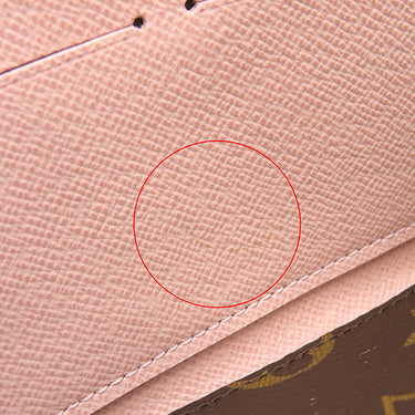 ルイヴィトン LOUIS VUITTON ポルトフォイユ クレマンス M61298 ローズバレリーヌ モノグラムキャンバス 長財布 ゴールド金具 茶 ラウンドファスナー