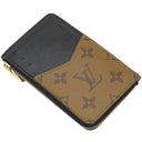 ルイヴィトン LOUIS VUITTON ポルト カルト レクト ヴェルソ M81303 モノグラムリバース モノグラムキャンバス モノグラムリバースキャンバス カードケース ゴールド金具 フラグメントケース コインケース