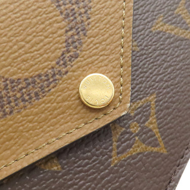 ルイヴィトン LOUIS VUITTON ポルト カルト レクト ヴェルソ M81303 モノグラムリバース モノグラムキャンバス モノグラムリバースキャンバス カードケース ゴールド金具 フラグメントケース コインケース