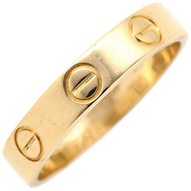 カルティエ Cartier ミニ ラブリング B4085200 イエローゴールド K18YG #49(JP9) リング 指輪 Au750 18金 9号
