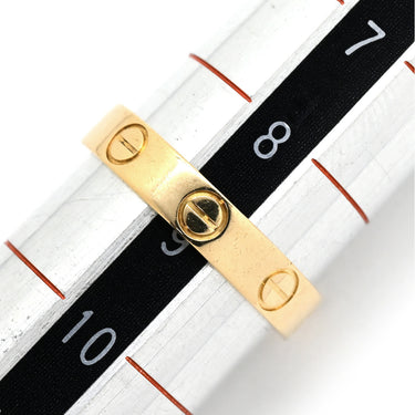 カルティエ Cartier ミニ ラブリング B4085200 イエローゴールド K18YG #49(JP9) リング 指輪 Au750 18金 9号