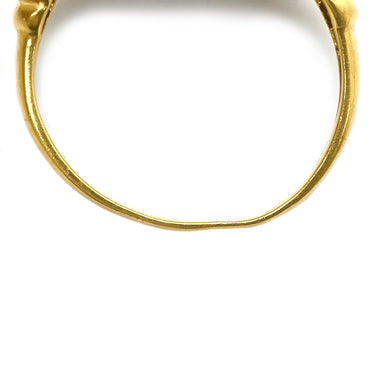 ノンブランド NON BRAND ダイヤリング イエローゴールド K18YG ダイヤモンド リング 指輪 12号