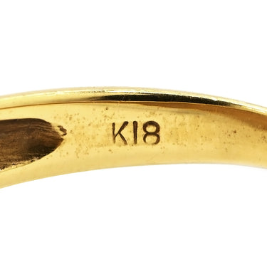 ノンブランド NON BRAND ダイヤリング イエローゴールド K18YG ダイヤモンド リング 指輪 12号