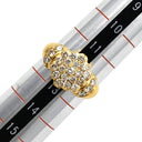 ノンブランド NON BRAND ダイヤリング イエローゴールド K18YG ダイヤモンド リング 指輪 12号