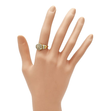 ノンブランド NON BRAND ダイヤリング イエローゴールド K18YG ダイヤモンド リング 指輪 12号