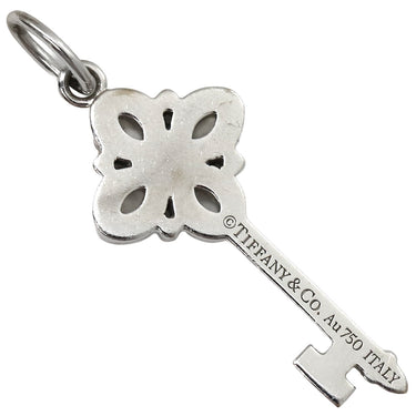 ティファニー Tiffany & Co ビクトリアキー ホワイトゴールド K18WG ダイヤモンド ペンダントトップ 鍵モチーフ チャーム