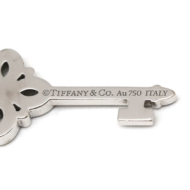 ティファニー Tiffany & Co ビクトリアキー ホワイトゴールド K18WG ダイヤモンド ペンダントトップ 鍵モチーフ チャーム