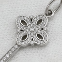 ティファニー Tiffany & Co ビクトリアキー ホワイトゴールド K18WG ダイヤモンド ペンダントトップ T＆Co. Au750 18K 18金 鍵モチーフ パヴェ ダイヤモンド