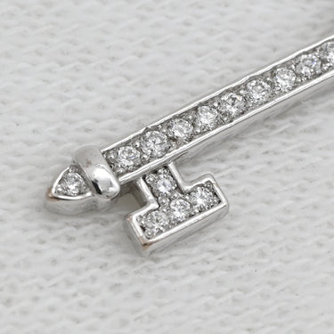 ティファニー Tiffany & Co ビクトリアキー ホワイトゴールド K18WG ダイヤモンド ペンダントトップ T＆Co. Au750 18K 18金 鍵モチーフ パヴェ ダイヤモンド
