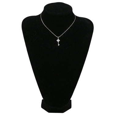 ティファニー Tiffany & Co ビクトリアキー ホワイトゴールド K18WG ダイヤモンド ペンダントトップ T＆Co. Au750 18K 18金 鍵モチーフ パヴェ ダイヤモンド