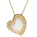 TASAKI TASAKI デインジャー ハート パールホワイト×イエローゴールド K18YG パール ネックレス danger heart 750YG