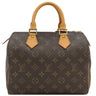 ルイヴィトン LOUIS VUITTON スピーディ 25 M41528 モノグラム モノグラムキャンバス ハンドバッグ ゴールド金具 茶 ボストン 鍵・パドロック欠品