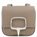 エルメス HERMES デッラ カヴァッレリア ミニ エトゥープ ヴォーエプソン ショルダーバッグ シルバー金具 グレージュ