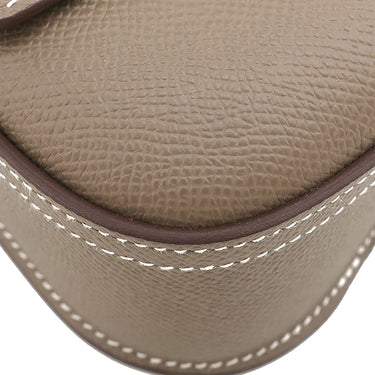 エルメス HERMES デッラ カヴァッレリア ミニ エトゥープ ヴォーエプソン ショルダーバッグ シルバー金具 グレージュ