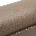 エルメス HERMES デッラ カヴァッレリア ミニ エトゥープ ヴォーエプソン ショルダーバッグ シルバー金具 グレージュ