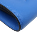 エルメス HERMES コンスタンス コンパクト ブルーゼリージュ エバーカラー 二つ折り財布 シルバー金具 新品 未使用 青 ウォレット