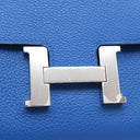 エルメス HERMES コンスタンス コンパクト ブルーゼリージュ エバーカラー 二つ折り財布 シルバー金具 新品 未使用 青 ウォレット
