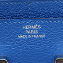 エルメス HERMES コンスタンス コンパクト ブルーゼリージュ エバーカラー 二つ折り財布 シルバー金具 新品 未使用 青 ウォレット
