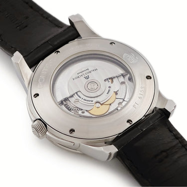 腕時計 モーリスラクロア Maurice Lacroix ポントス デイデイト PT6158-SS001-23E 自動巻き メンズ グレー バー シースルーバック