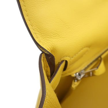 エルメス HERMES ケリー25 内縫い ジョーヌナプル スイフト 2WAYバッグ シルバー金具 黄色 ショルダー