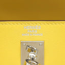 エルメス HERMES ケリー25 内縫い ジョーヌナプル スイフト 2WAYバッグ シルバー金具 黄色 ショルダー