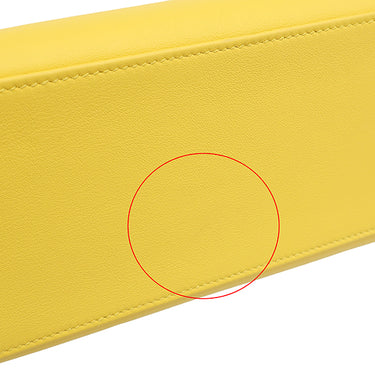 エルメス HERMES ケリー25 内縫い ジョーヌナプル スイフト 2WAYバッグ シルバー金具 黄色 ショルダー