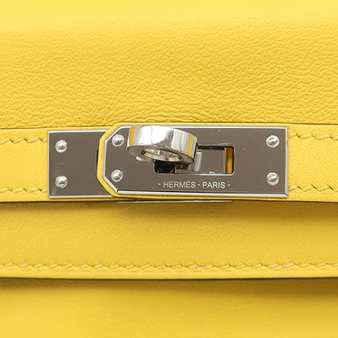 エルメス HERMES ケリー25 内縫い ジョーヌナプル スイフト 2WAYバッグ シルバー金具 黄色 ショルダー