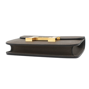 エルメス HERMES コンスタンス スリム ウォレット エタン ヴォーエプソン 二つ折り財布 ゴールド金具 新品 未使用