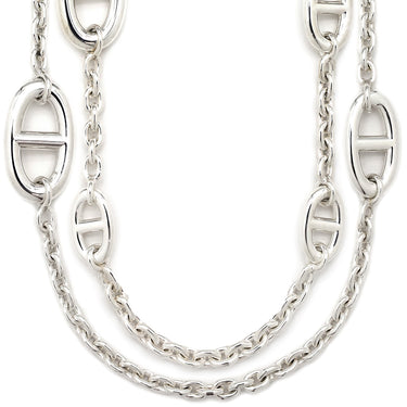 エルメス HERMES シェーヌダンクル ファランドール120 シルバー シルバー925 ネックレス スターリングシルバー