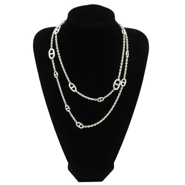 エルメス HERMES シェーヌダンクル ファランドール120 シルバー シルバー925 ネックレス スターリングシルバー