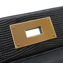 エルメス HERMES ヴァンキャトル 24/24 ミニ 21 タッチ ブラック ヴォルプトカーフスキン ニロティカスリザード 2WAYバッグ ゴールド金具 ショルダー 黒