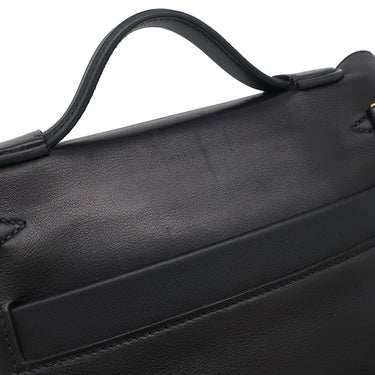 エルメス HERMES ヴァンキャトル 24/24 ミニ 21 タッチ ブラック ヴォルプトカーフスキン ニロティカスリザード 2WAYバッグ ゴールド金具 ショルダー 黒