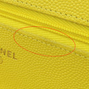 シャネル CHANEL マトラッセ AP0250 イエロー キャビアスキン チェーンウォレット ゴールド金具 黄色 チェーンショルダー