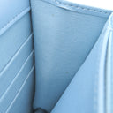 シャネル CHANEL マトラッセ AP0250 ライトブルー ラムスキン チェーンウォレット ゴールド金具 水色 メタリック チェーンショルダー