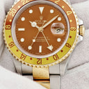 腕時計 ロレックス ROLEX GMTマスター2 16713 Y番 自動巻き メンズ K18YG×SS コンビ Y番 ブラウン イエローロレゾール デイト