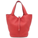 エルメス HERMES ピコタンロックGM ルージュトマト トリヨンクレマンス ハンドバッグ シルバー金具 赤