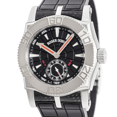 腕時計 ロジェデュブイ ROGER DUBUIS イージーダイバー SE40 14 9/0 9.53R 自動巻き メンズ K18WG×SS コンビ ブラック 黒 限定
