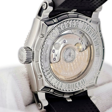 腕時計 ロジェデュブイ ROGER DUBUIS イージーダイバー SE40 14 9/0 9.53R 自動巻き メンズ K18WG×SS コンビ ブラック 黒 限定