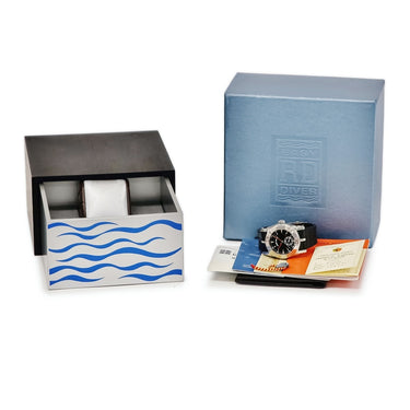 腕時計 ロジェデュブイ ROGER DUBUIS イージーダイバー SE40 14 9/0 9.53R 自動巻き メンズ K18WG×SS コンビ ブラック 黒 限定