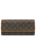 ルイヴィトン LOUIS VUITTON ポシェットツイン GM M51852 モノグラム モノグラムキャンバス ショルダーバッグ ゴールド金具 茶