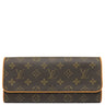 ルイヴィトン LOUIS VUITTON ポシェットツイン GM M51852 モノグラム モノグラムキャンバス ショルダーバッグ ゴールド金具 茶