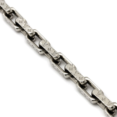 ルイヴィトン LOUIS VUITTON コリエ モノグラム L M64224 シルバー メタル ブレスレット チェーンブレスレット